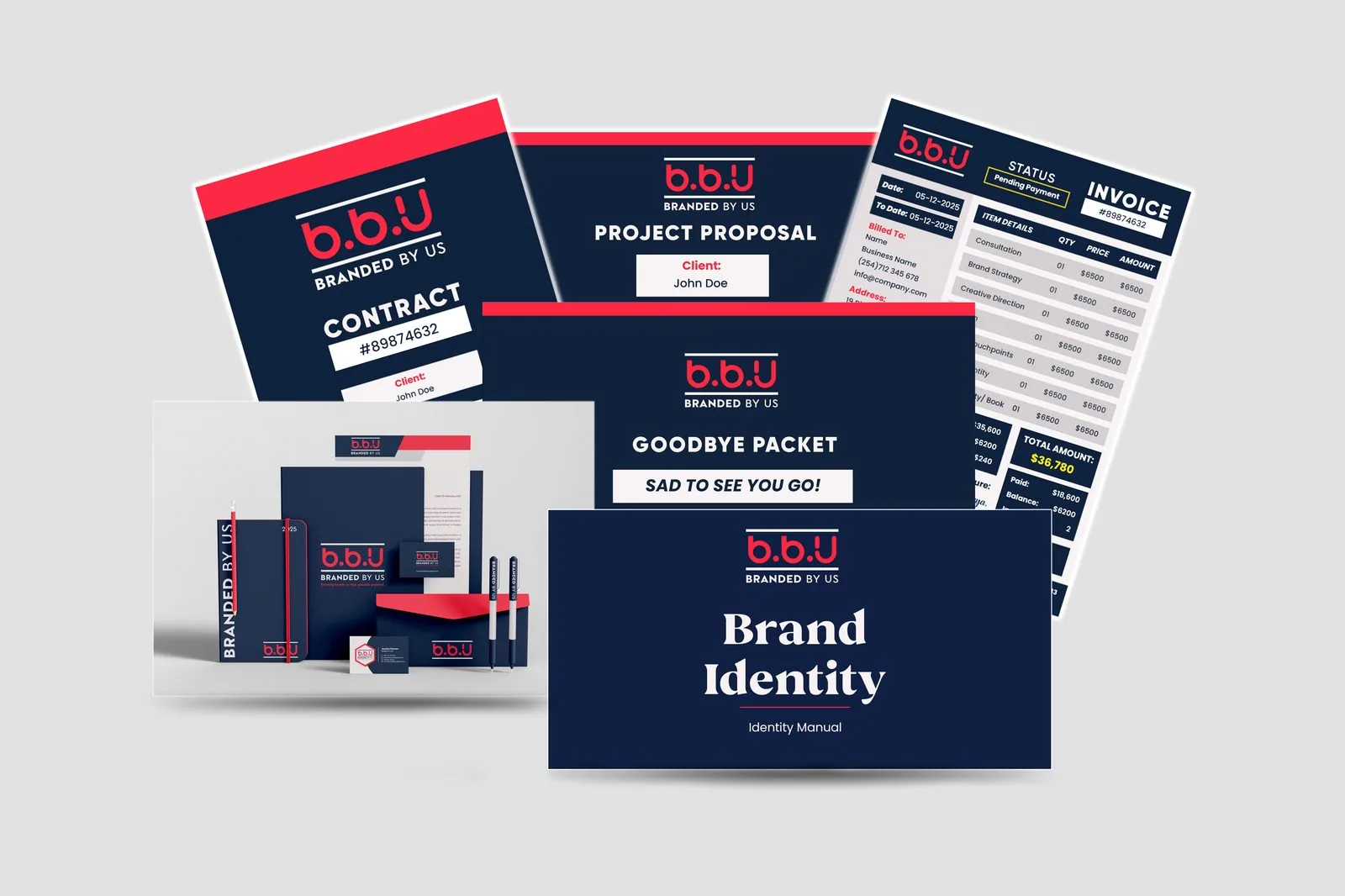 Agency OS Pro — contracts, invoices, proposals, offboarding packet and brand identity templates