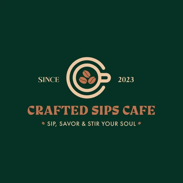 Crafted Sips Cafe logo